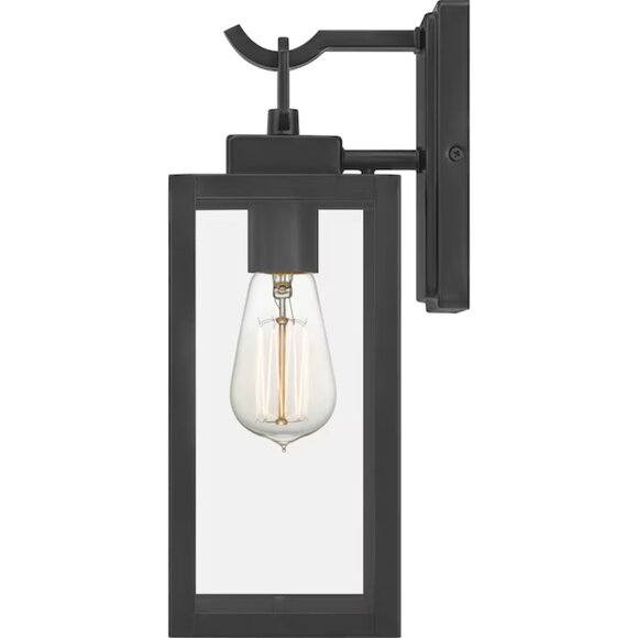 NEW Quoizel Breitling Matte Hardwired Outdoor Wall Porch Garage Patio Light NIB - Picture 2 of 10